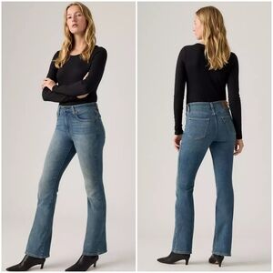 Levi’s 725 High Waist Women's Bootcut Jeans Tore It Up Dark Wash